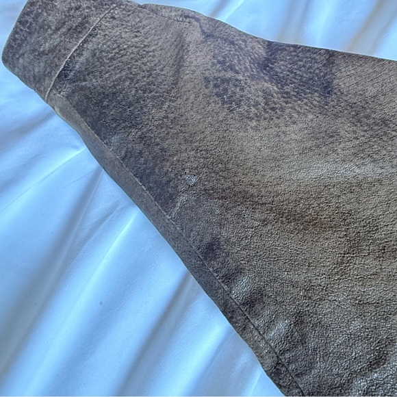 Vintage BB Dakota Pret a Porter Cuir 1980s Brown Leather Jacket Used Cond. Sz Sm - Picture 6 of 9